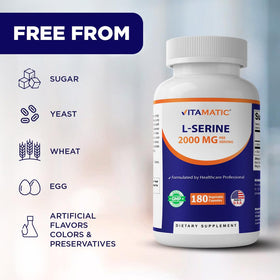 Vitamatic L-Serine 2000 mg gélules dans un environnement naturel