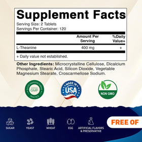 Vitamatic L-Théanine 400mg 240 comprimés emballage