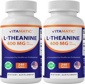 Vitamatic L-Théanine 400mg 240 comprimés vue de face