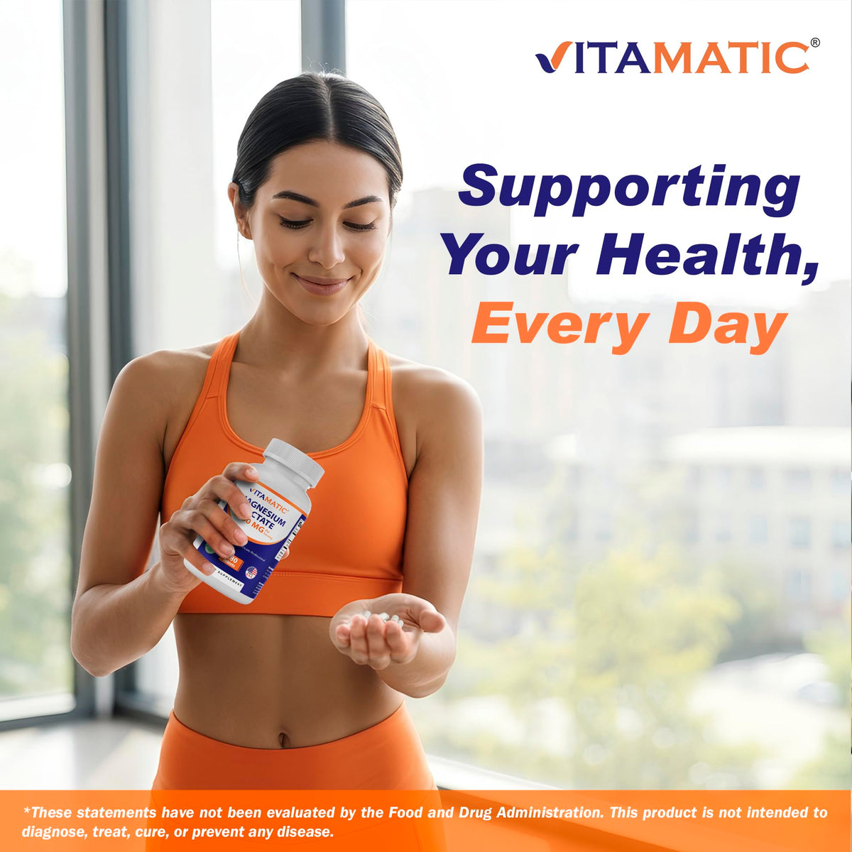 Vitamatic Lactate de Magnésium 2000mg en main