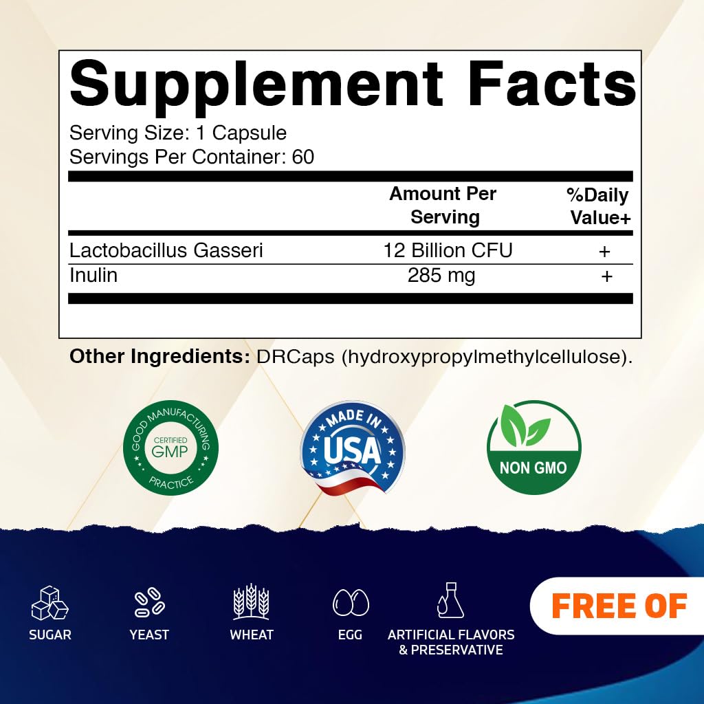 Vitamatic Lactobacillus Gasseri 60 capsules avec étiquette