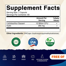 Vitamatic Lactobacillus Gasseri 60 capsules avec étiquette