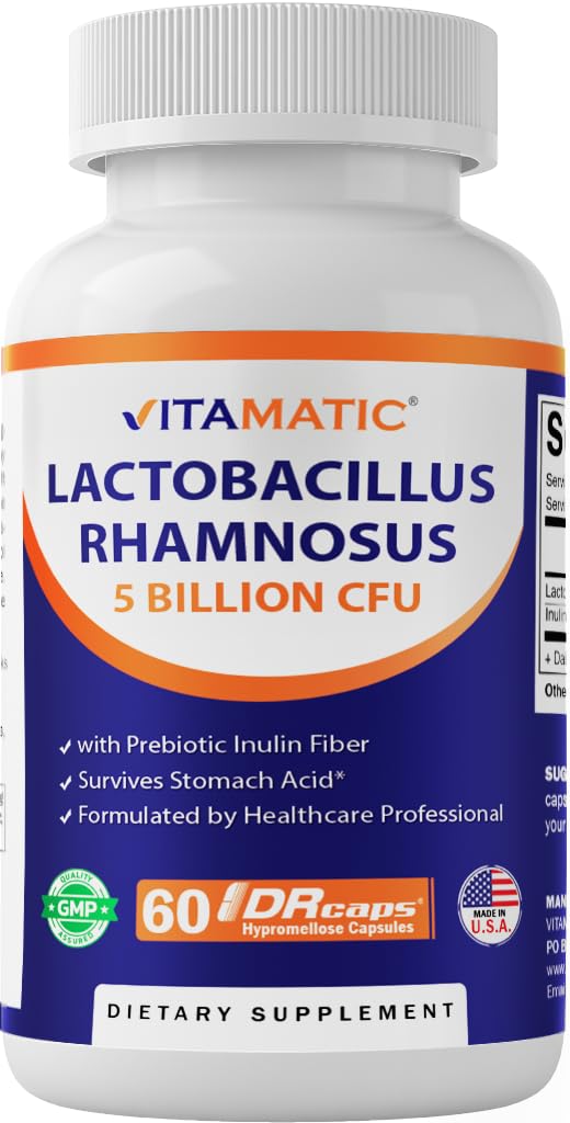 Vitamatic Lactobacillus Rhamnosus 60 capsules vue de face
