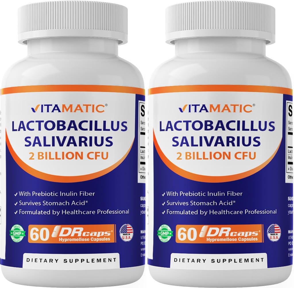 Vitamatic Lactobacillus Salivarius 2 milliards capsule DR vue de face