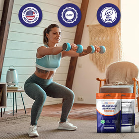 Vitamatic Magnésium Aspartate 1000mg 250g sur un fond neutre