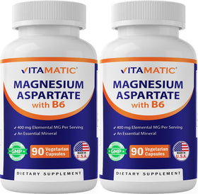 Vitamatic Magnésium Aspartate 400mg boîte avant vue