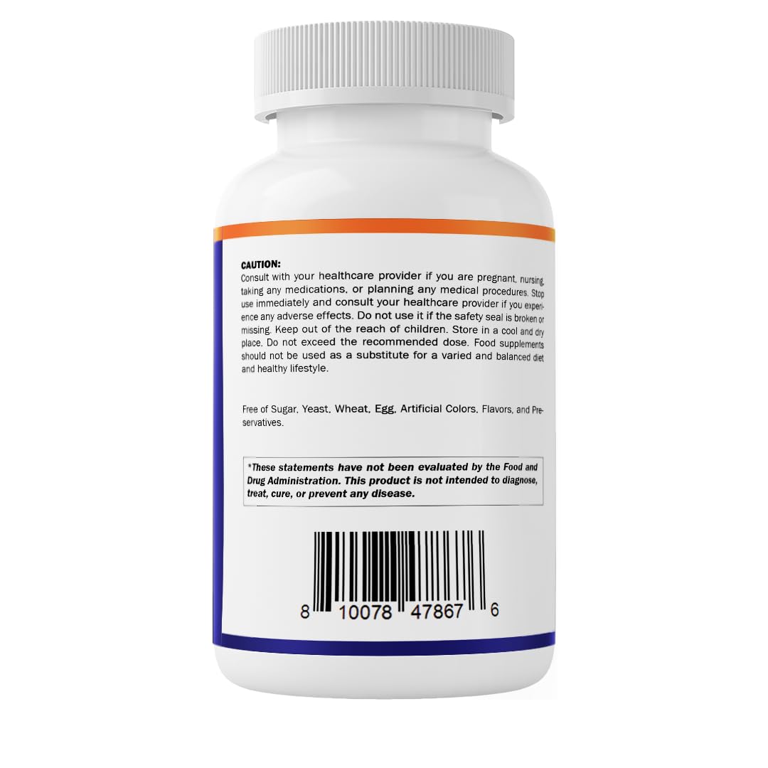 Vitamatic Magnésium Glycinate 200 mg capsules végétales sur un fond blanc