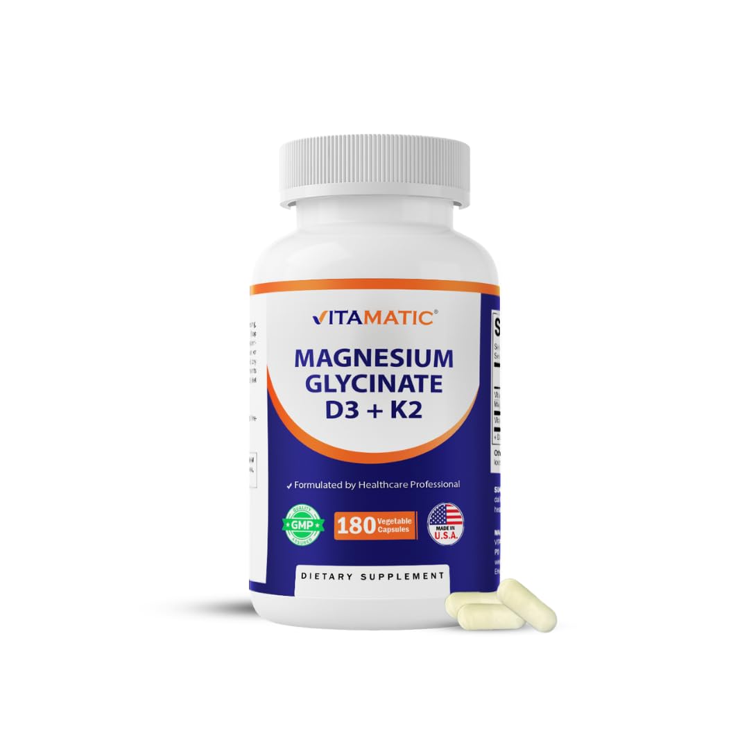 Vitamatic Magnésium Glycinate 200 mg capsules végétales vue de face