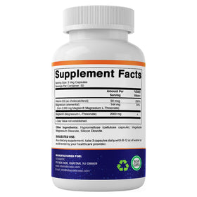 Vitamatic Magtein Magnésium L-Thréonate 2000 mg 90 capsules végétariennes vue de haut