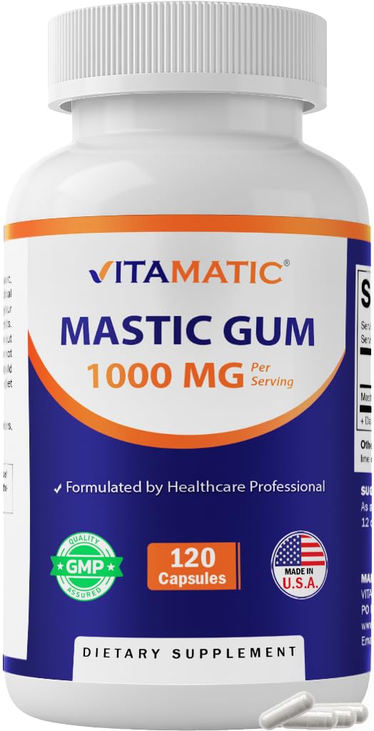 Vitamatic Mastic Gum 1000 mg capsules front view