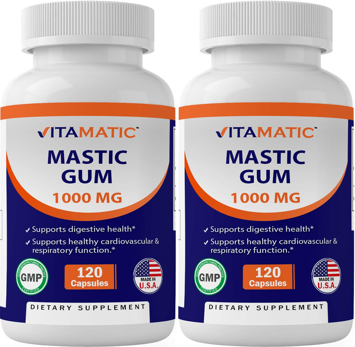 Vitamatic Mastic Gum 1000mg 240 capsules vue de face