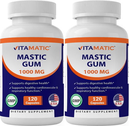 Vitamatic Mastic Gum 1000mg 240 capsules vue de face