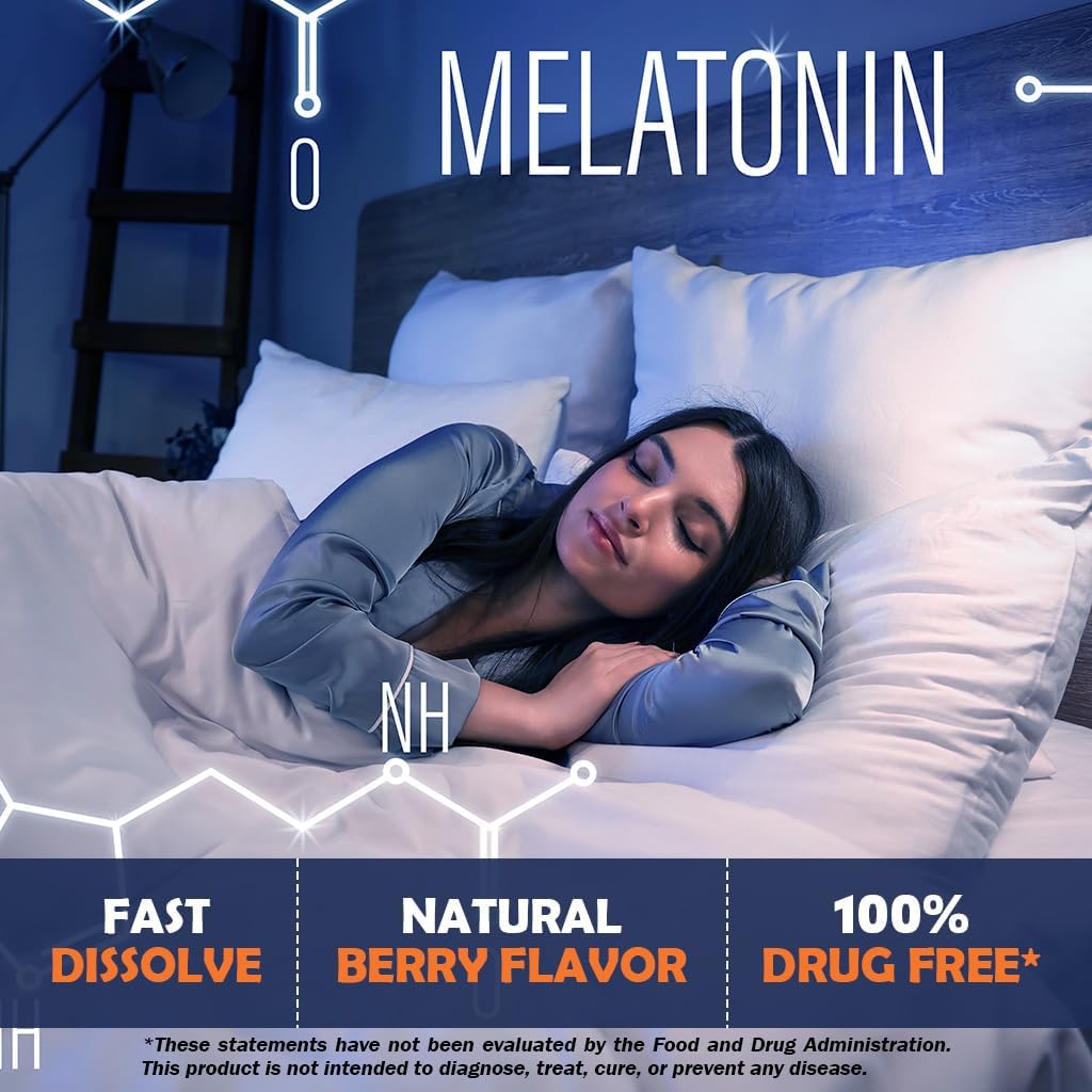 Vitamatic Melatonine 30 mg comprimés avec un verre d'eau