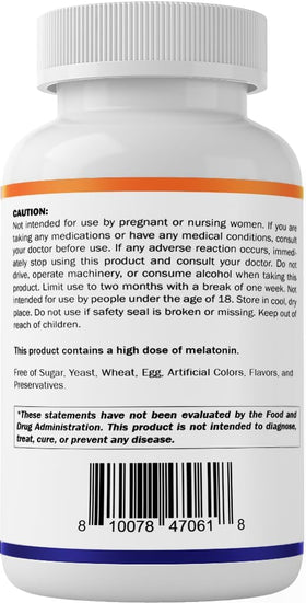 Vitamatic Melatonine 30 mg comprimés, présentation des comprimés