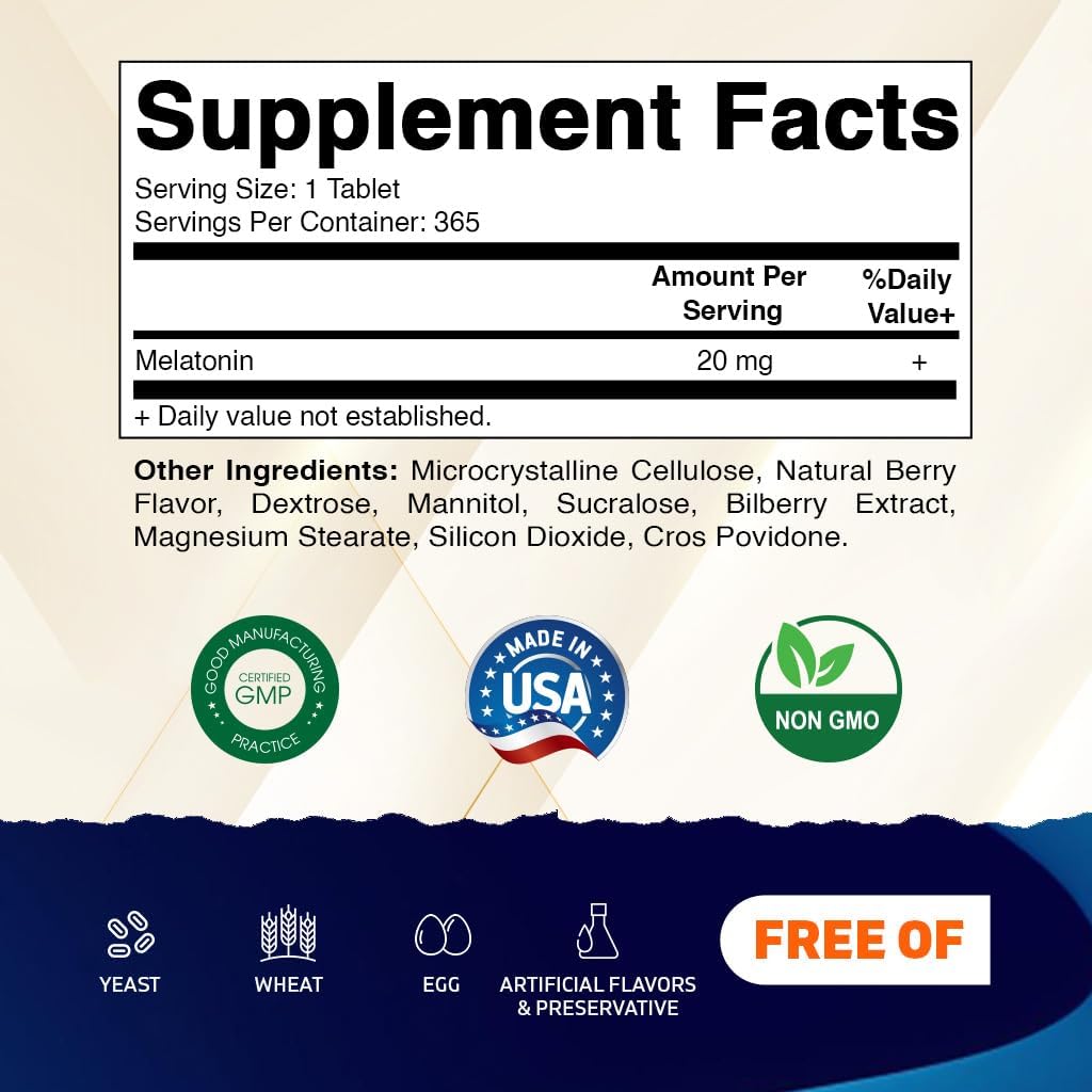 Vitamatic Melatonine comprimés dissolvants avec emballage
