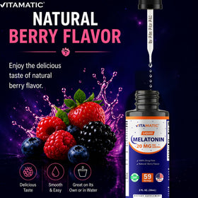 Vitamatic Mélatonine Liquide 20 mg 2 fl oz gouttes