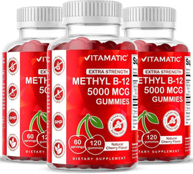 Vitamatic Methyl B12 5000 mcg gummies packaging front view