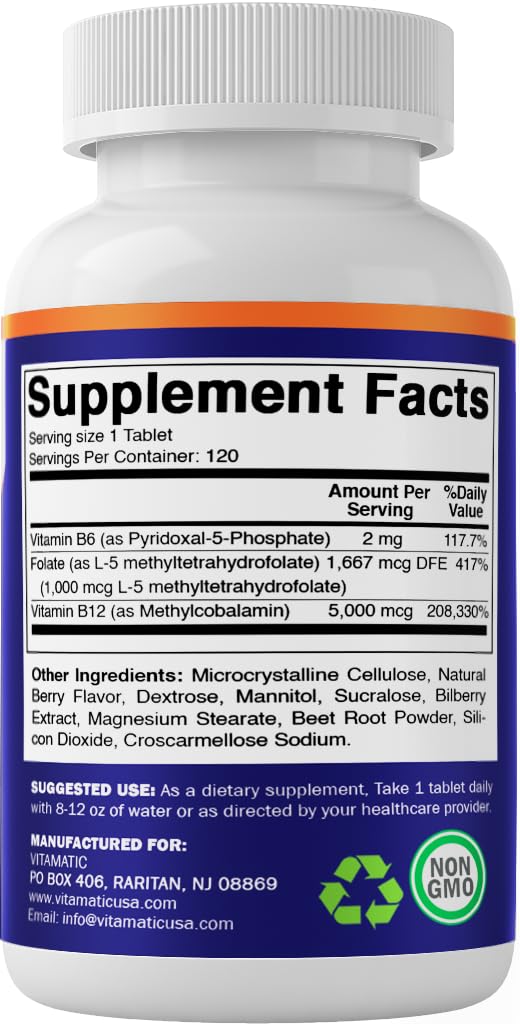Vitamatic Methyl Folate & B12 en situation d'utilisation
