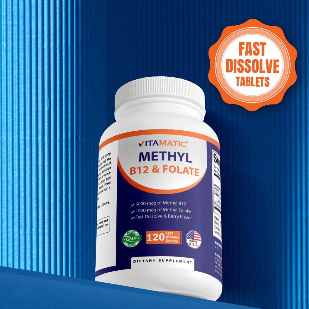 Vitamatic Methyl Folate & B12 vue de côté
