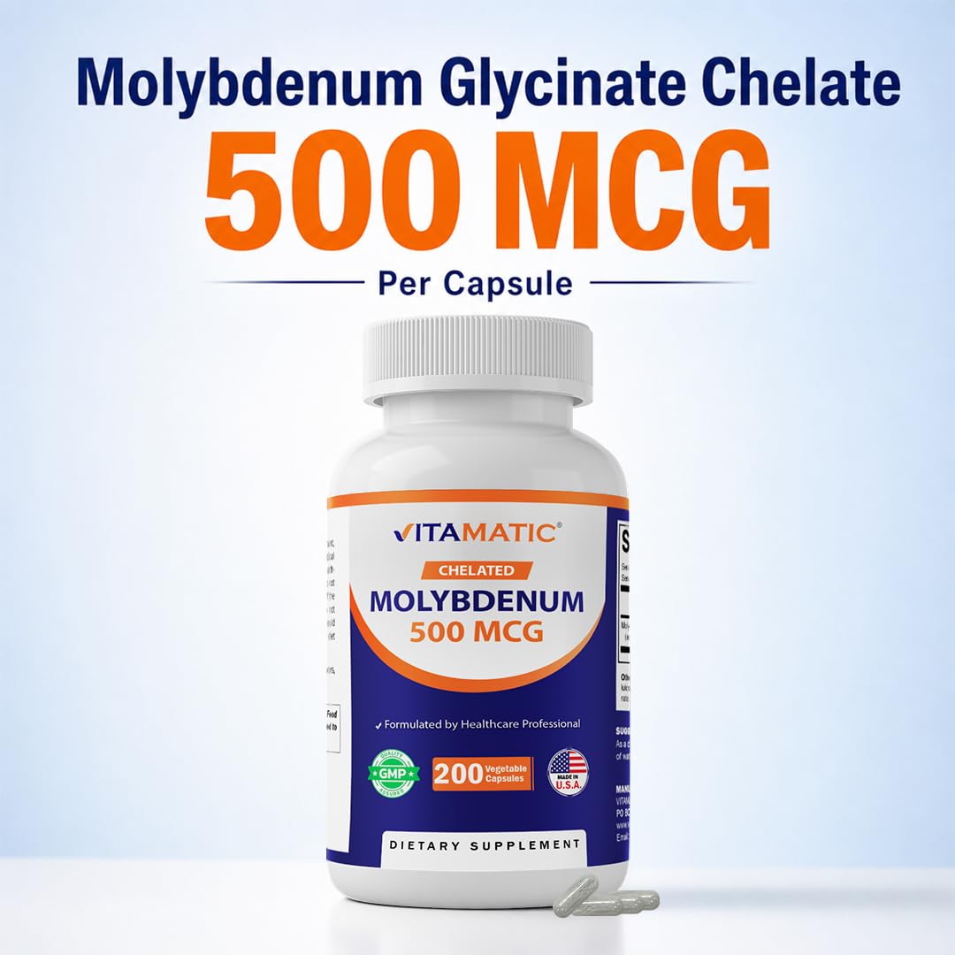 Vitamatic Molybdène Chélaté 500 mcg ingrédients