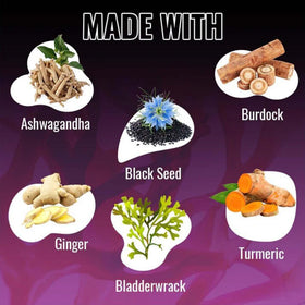 Vitamatic Mousse de Mer et Huile de Nigelle 180 Capsules sur une table