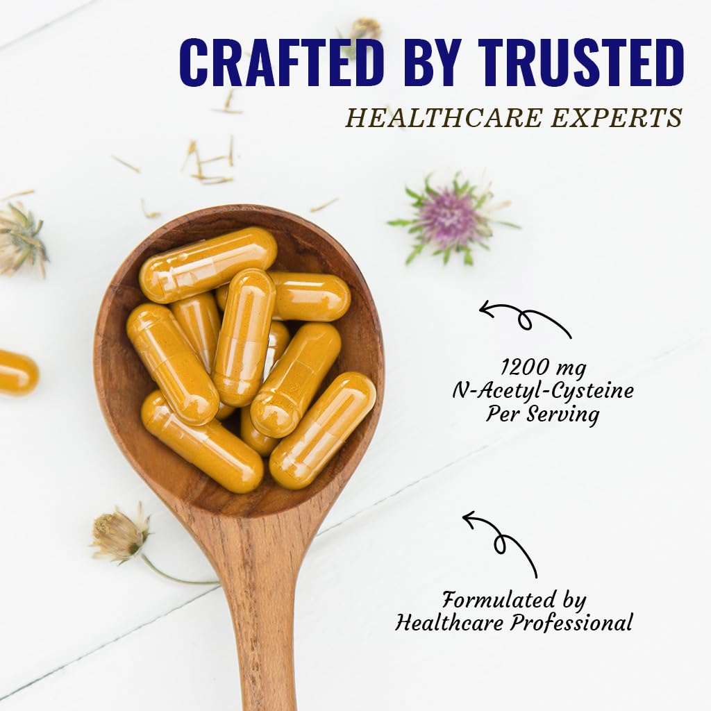 Vitamatic NAC 1200 mg capsules avec verre d'eau