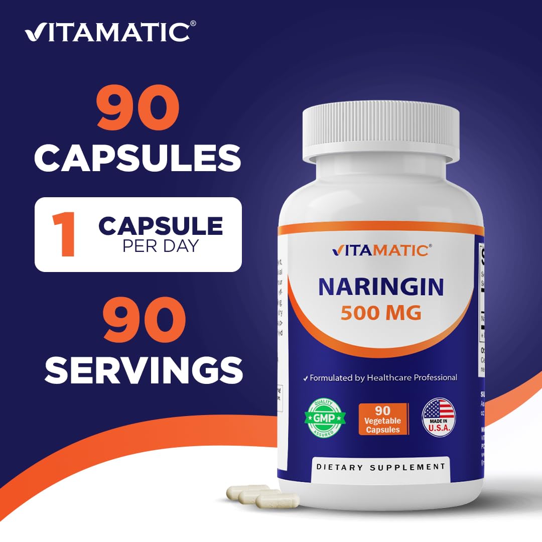 Vitamatic Naringin 500 mg gélules végétales ouvertes