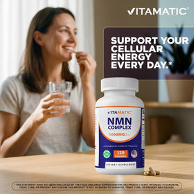 Vitamatic NMN Complex 1000 mg capsules végétales avec des fruits