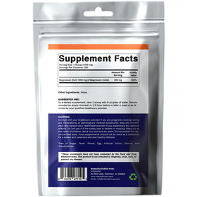 Vitamatic Oxyde de Magnésium 1000 mg - vue de l'emballage avec des ingrédients