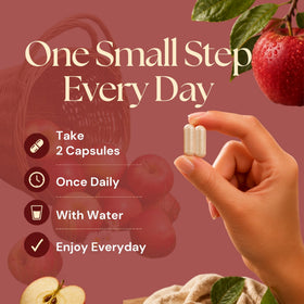 Vitamatic Pectine de Pomme 1400 mg, capsules végétales sur fond blanc