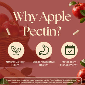 Vitamatic Pectine de Pomme, capsules végétales sur une table en bois
