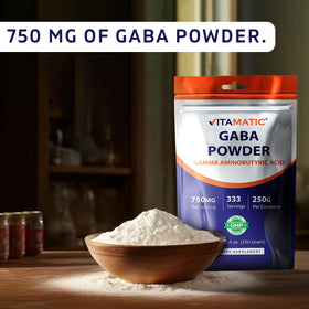 Vitamatic Poudre d'Acide Gamma-Aminobutyrique 750 mg - utilisation dans un smoothie