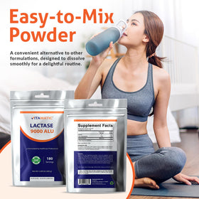 Vitamatic Poudre d'Enzyme Lactase 9000 ALU cuillère dosette