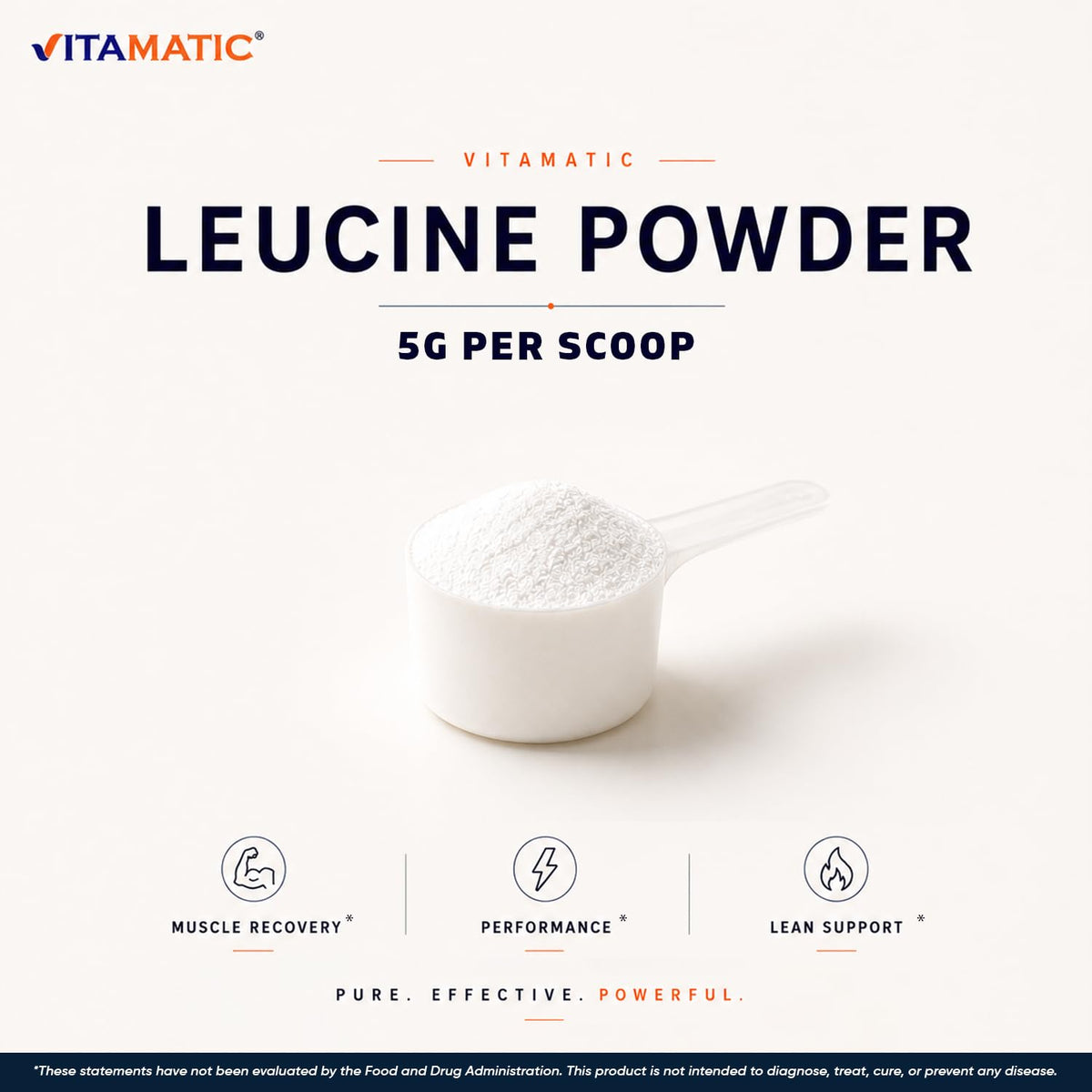 Vitamatic poudre de L-Leucine 500g en contexte sportif