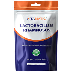 Vitamatic Poudre Probiotique Lactobacillus Rhamnosus 100g vue de face