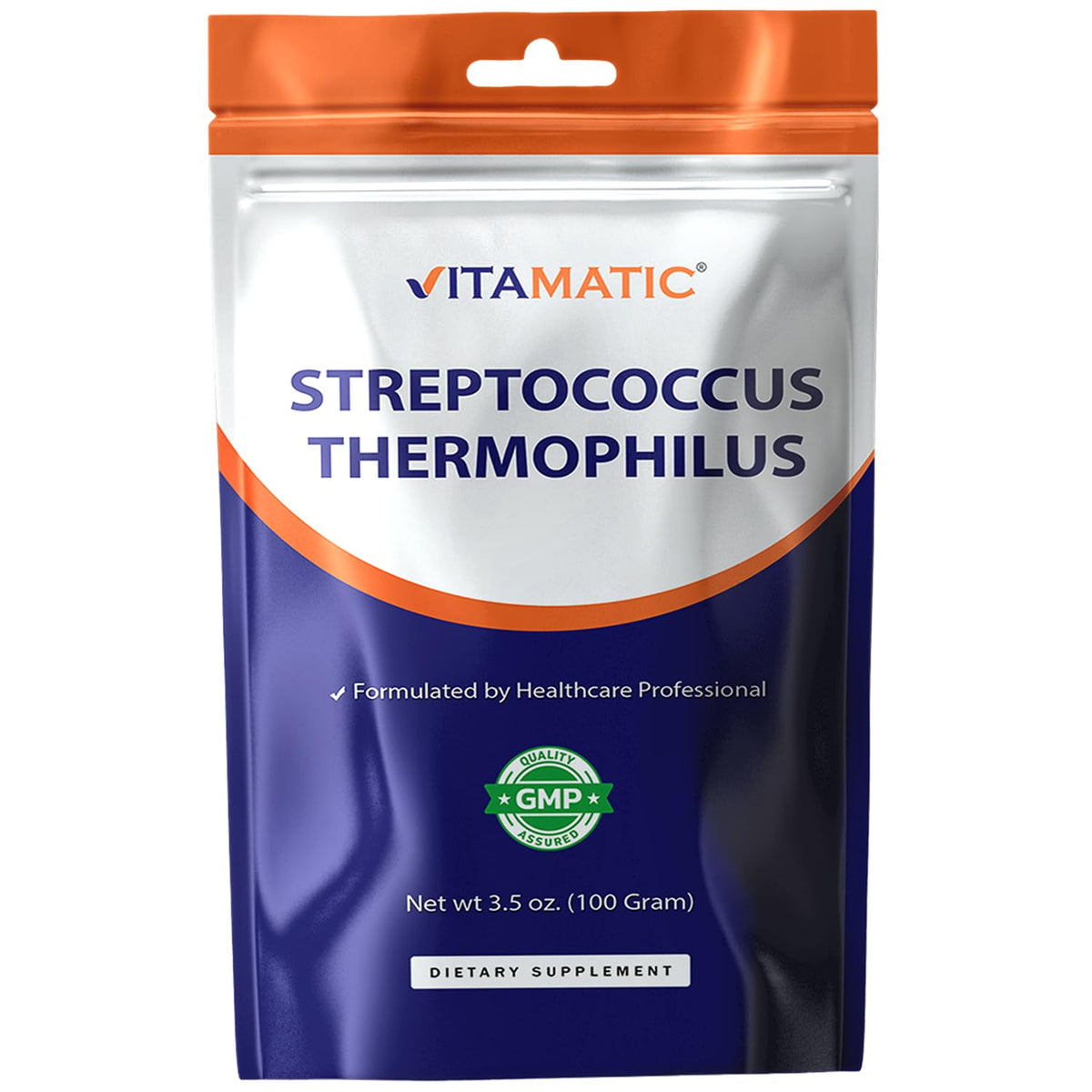 Vitamatic Poudre Probiotique Streptococcus Thermophilus 100g vue avant