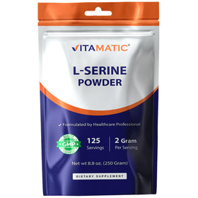 Vitamatic Poudre Pure L-Serine 250 g sachet avant