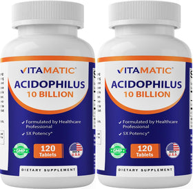 Vitamatic Probiotique 10 milliards CFU 240 comprimés vue avant
