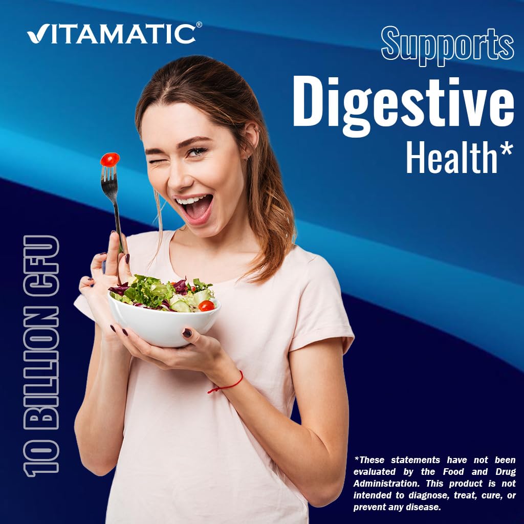 Vitamatic Probiotique comprimés avec verre d'eau