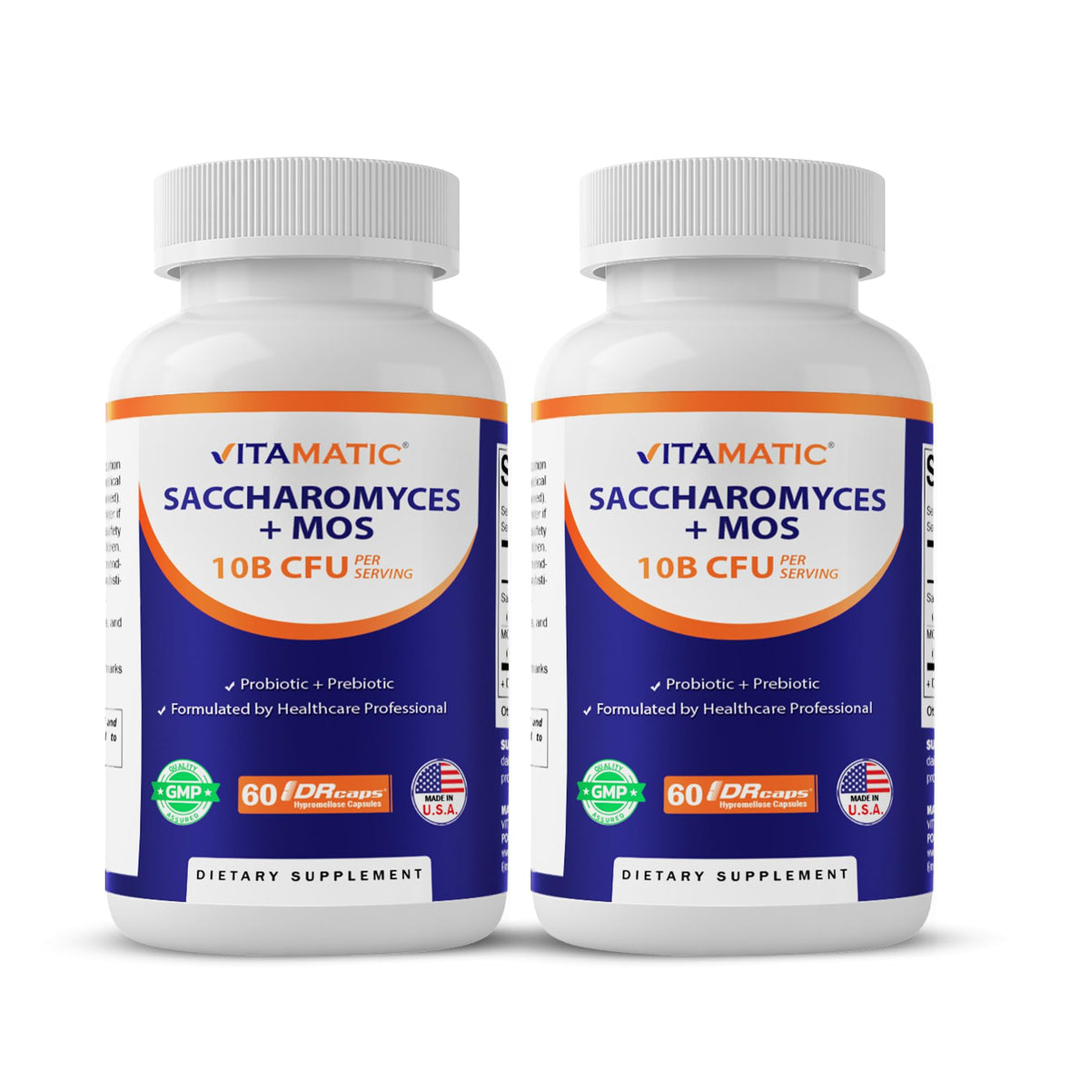 Vitamatic Probiotique Saccharomyces Boulardii 300 mg 60 capsules vue avant