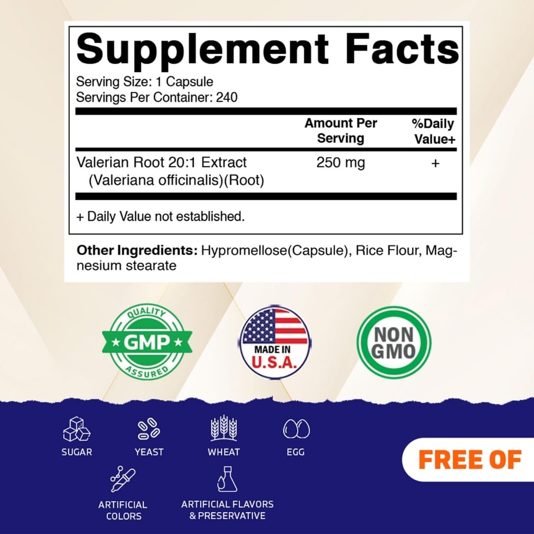 Vitamatic Racine de Valériane 240 capsules - emballage