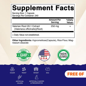 Vitamatic Racine de Valériane 240 capsules - emballage