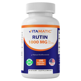 Vitamatic Rutin 180 capsules végétales vue de face