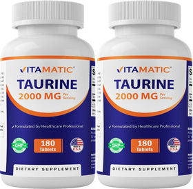 Vitamatic Taurine 2000mg comprimés végétariens vue de face