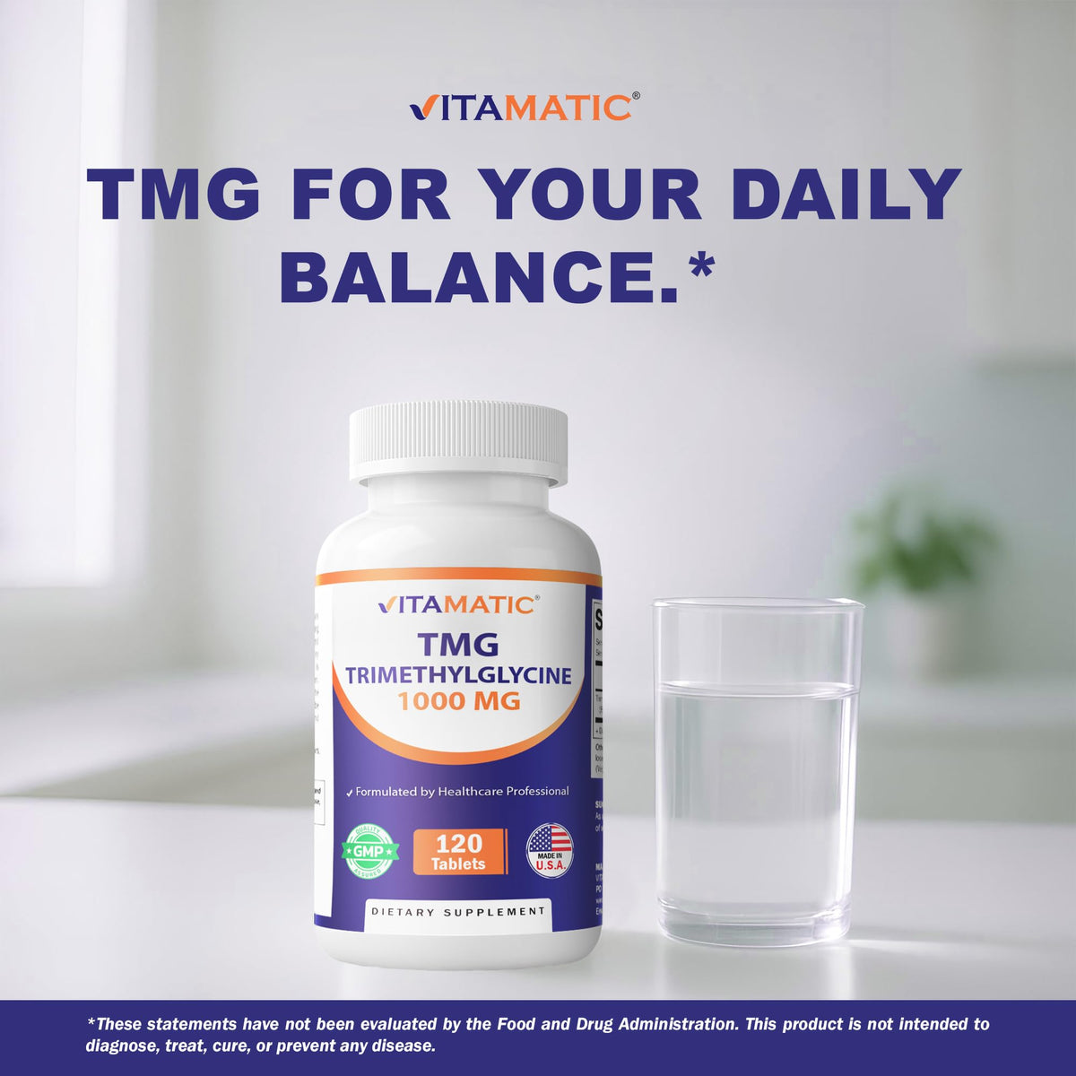 Vitamatic TMG 1000mg, étiquette de composition