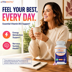 Vitamatic Vitamine B12 1000 mcg, prise quotidienne recommandée