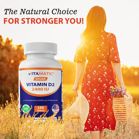 Vitamatic Vitamine D2 360 tablettes côté