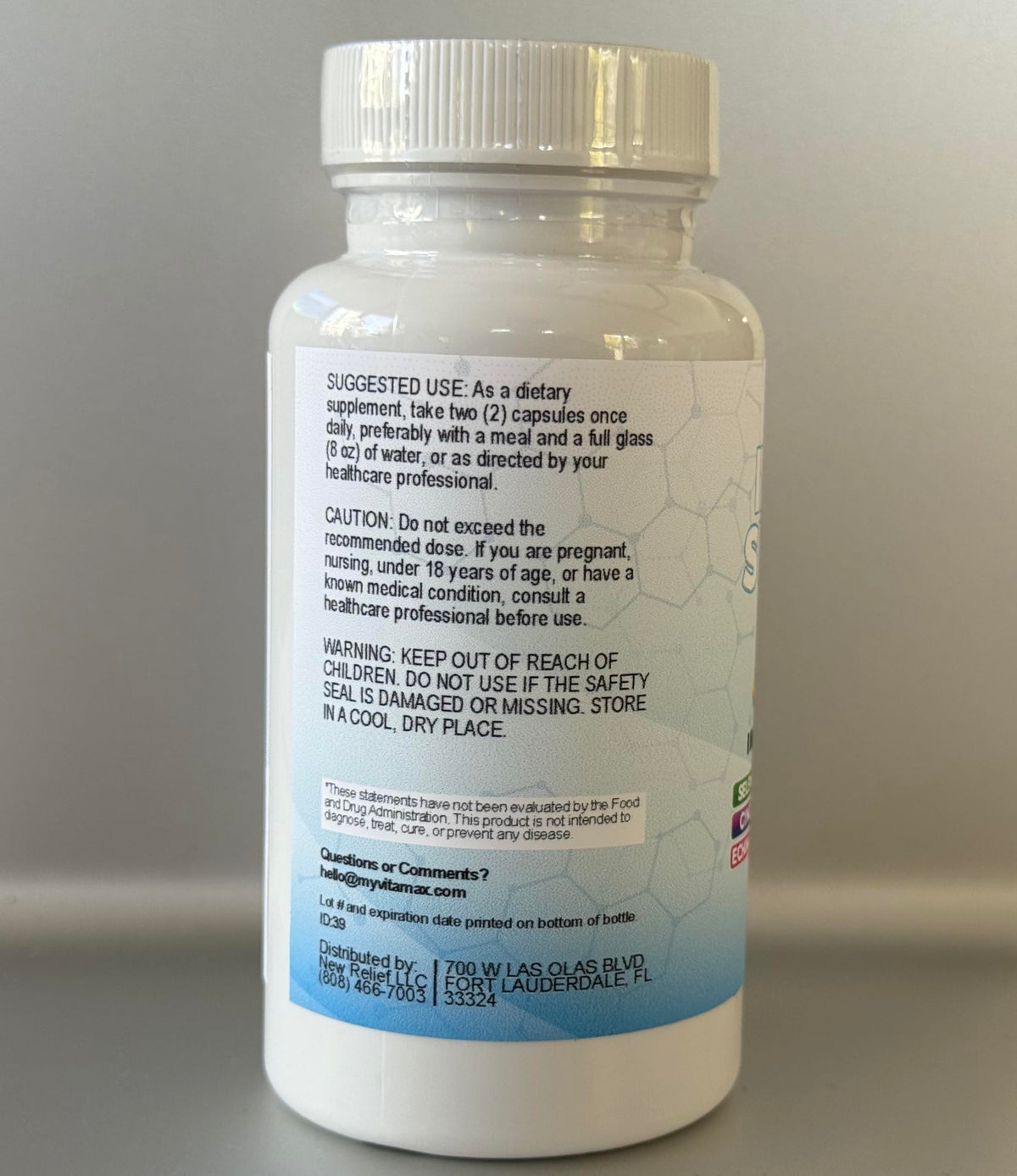 Vitamax Complément Alimentaire 10 en 1 ingrédients principaux
