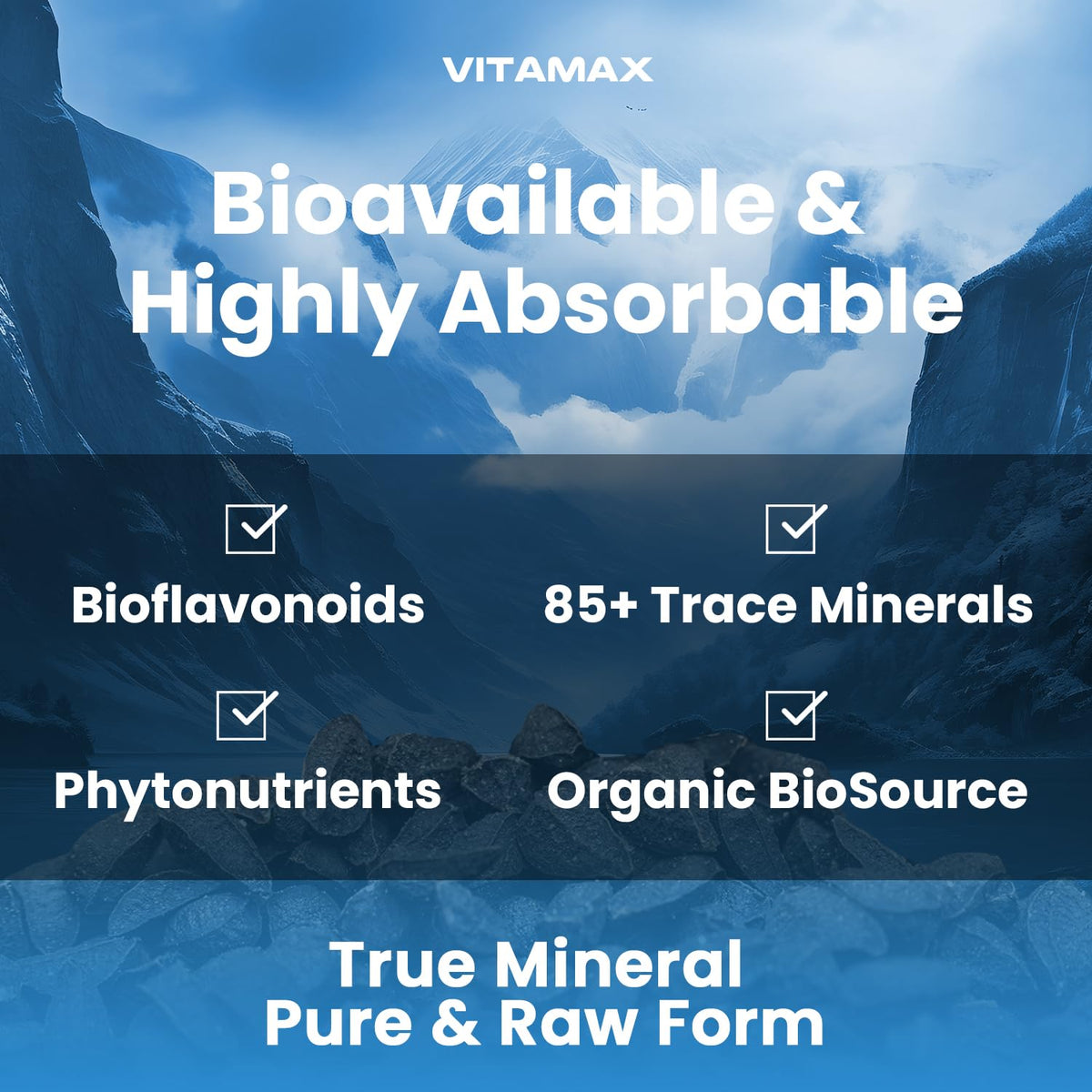 Vitamax complément alimentaire 60ct avec ingrédients visibles