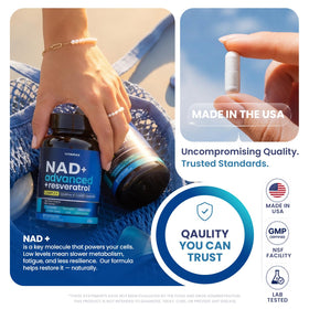 Vitamax Complément Alimentaire NAD+ 60 Capsules à côté d'autres suppléments